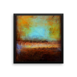 Blue and Brown Wall Decor - Framed Art  - Poster Print - The Modern Home Co. by Liz Moran