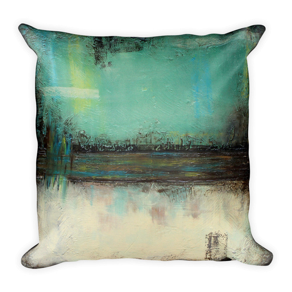 Sage Green and Ivory Throw Pillow - The Modern Home Co. by Liz Moran