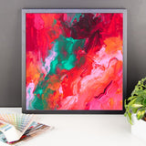 Pink and Teal Wall Art - Framed Poster - Art Print - The Modern Home Co. by Liz Moran