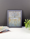 Solstice - Framed Tree Poster - Gold Wall Art - The Modern Home Co. by Liz Moran