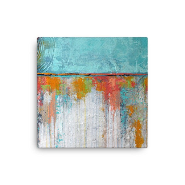 Coral Reef Canvas - Canvas Art Print - White and Blue Canvas - The Modern Home Co. by Liz Moran