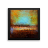 Blue and Brown Wall Decor - Framed Art  - Poster Print - The Modern Home Co. by Liz Moran