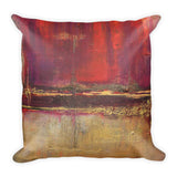 Red and Gold Modern Pillow - The Modern Home Co. by Liz Moran