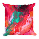 Pink and Teal Throw Pillow - The Modern Home Co. by Liz Moran