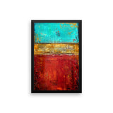 Red, Blue and Gold Wall Art - Framed Print - Poster Print - The Modern Home Co. by Liz Moran