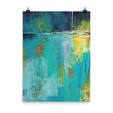 Tranquil Nights Urban Abstract Poster Print - The Modern Home Co. by Liz Moran