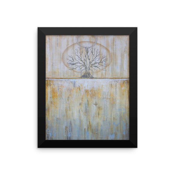 Solstice - Framed Tree Poster - Gold Wall Art - The Modern Home Co. by Liz Moran