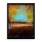 Blue and Brown Wall Decor - Framed Art  - Poster Print - The Modern Home Co. by Liz Moran