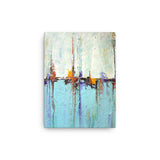 White and Blue Coastal Art - Canvas Print - Abstract Seascape - The Modern Home Co. by Liz Moran