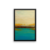 Abstract Seascape Print – Blue and White Wall Art – Framed Poster Print - The Modern Home Co. by Liz Moran