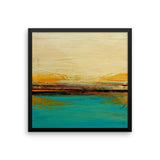 Abstract Seascape Print – Blue and White Wall Art – Framed Poster Print - The Modern Home Co. by Liz Moran