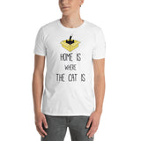 Home is where the cat is - T-Shirt - The Modern Home Co. by Liz Moran