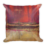Red and Gold Modern Pillow - The Modern Home Co. by Liz Moran