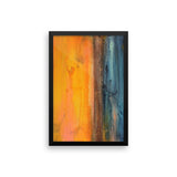 Seascape Art - Blue and Orange Wall Decor - Framed Art Print - The Modern Home Co. by Liz Moran