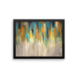 Blue and Yellow Wall Art - Framed Art Print - The Modern Home Co. by Liz Moran