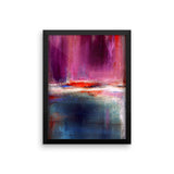 Purple and Blue Urban Art Print - Romance - Framed Poster Print - The Modern Home Co. by Liz Moran