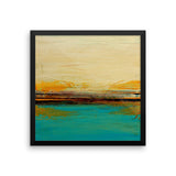 Abstract Seascape Print – Blue and White Wall Art – Framed Poster Print - The Modern Home Co. by Liz Moran