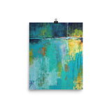 Tranquil Nights Urban Abstract Poster Print - The Modern Home Co. by Liz Moran