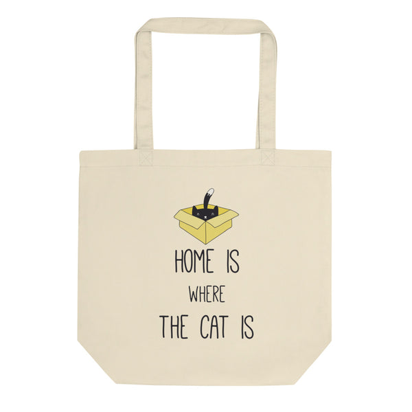 Home is where the cat is - Eco Tote Bag - The Modern Home Co. by Liz Moran