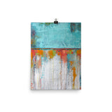 Blue and White Poster Print - Abstract Wall Art - The Modern Home Co. by Liz Moran