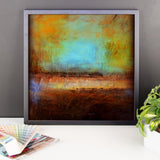 Blue and Brown Wall Decor - Framed Art  - Poster Print - The Modern Home Co. by Liz Moran