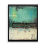 Green and White Wall Decor - Framed Print - The Modern Home Co. by Liz Moran