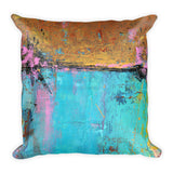 Montego Bay - Teal and Orange Throw Pillow - The Modern Home Co. by Liz Moran