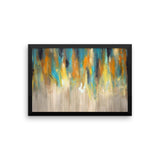 Blue and Yellow Wall Art - Framed Art Print - The Modern Home Co. by Liz Moran