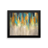 Blue and Yellow Wall Art - Framed Art Print - The Modern Home Co. by Liz Moran