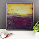 Purple Abstract Art - Framed Art - Poster Print - The Modern Home Co. by Liz Moran