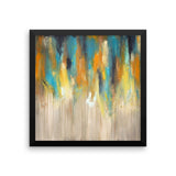 Blue and Yellow Wall Art - Framed Art Print - The Modern Home Co. by Liz Moran