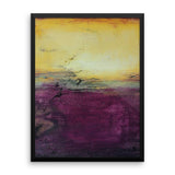 Purple Abstract Art - Framed Art - Poster Print - The Modern Home Co. by Liz Moran