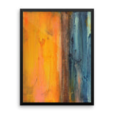 Seascape Art - Blue and Orange Wall Decor - Framed Art Print - The Modern Home Co. by Liz Moran