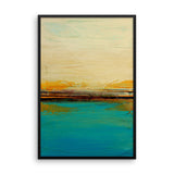 Abstract Seascape Print – Blue and White Wall Art – Framed Poster Print - The Modern Home Co. by Liz Moran