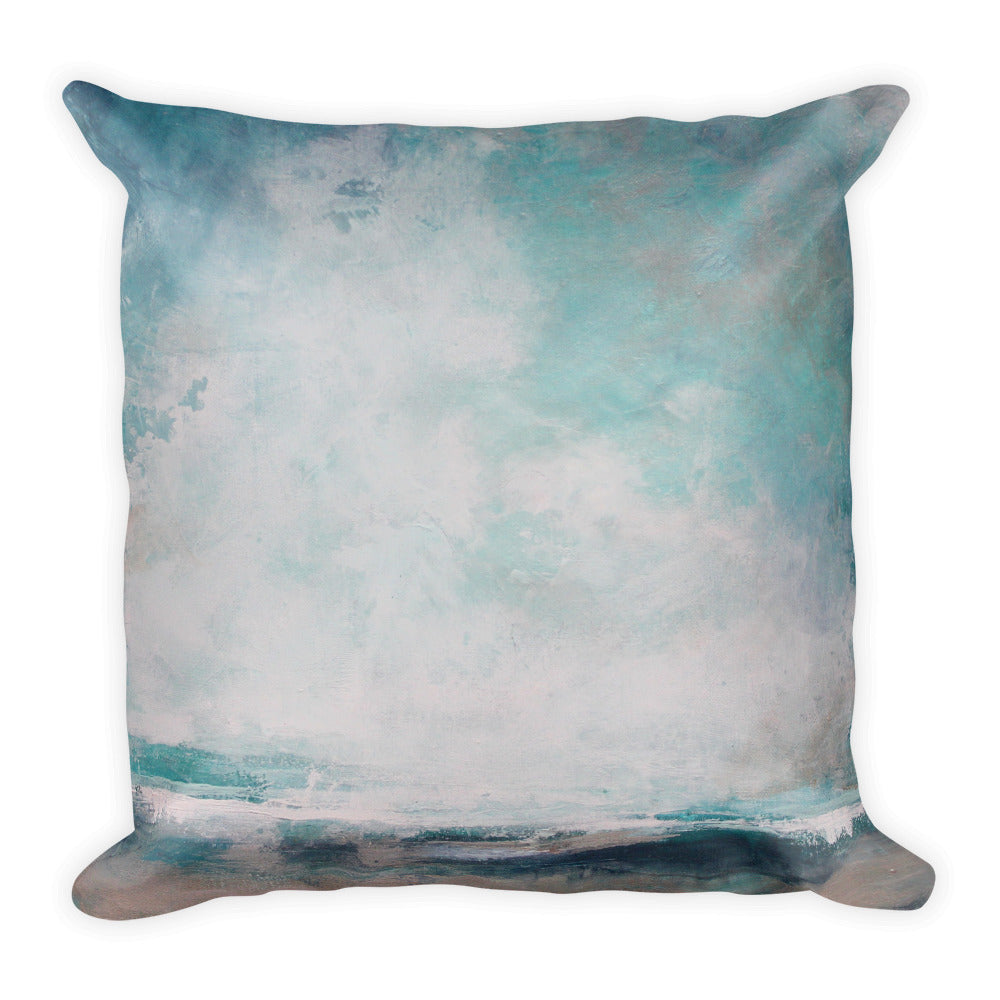 Teal Landscape Throw Pillow - The Modern Home Co. by Liz Moran