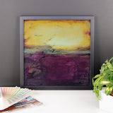 Purple Abstract Art - Framed Art - Poster Print - The Modern Home Co. by Liz Moran