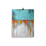 Blue and White Poster Print - Abstract Wall Art - The Modern Home Co. by Liz Moran