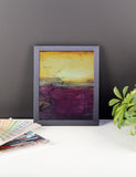 Purple Abstract Art - Framed Art - Poster Print - The Modern Home Co. by Liz Moran