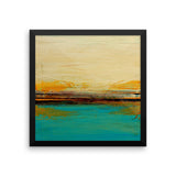 Abstract Seascape Print – Blue and White Wall Art – Framed Poster Print - The Modern Home Co. by Liz Moran