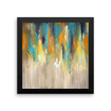 Blue and Yellow Wall Art - Framed Art Print - The Modern Home Co. by Liz Moran