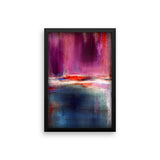 Purple and Blue Urban Art Print - Romance - Framed Poster Print - The Modern Home Co. by Liz Moran