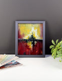Red and Yellow Wall Art - Framed Poster Print - The Modern Home Co. by Liz Moran