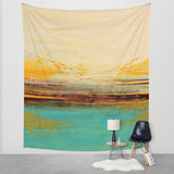 Horizon – Blue and White Wall Tapestry– Beach House Décor - Seascape - The Modern Home Co. by Liz Moran