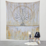 Solstice - Yellow and Grey Wall Tapestry - The Modern Home Co. by Liz Moran